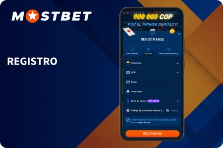 Registro en Mostbet